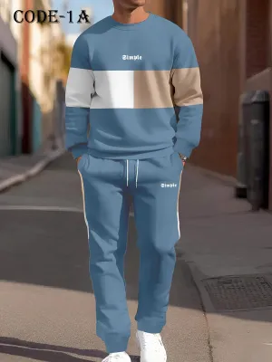 Men's Premium Sweatshirt & Joggers Set Sky Blue Colour